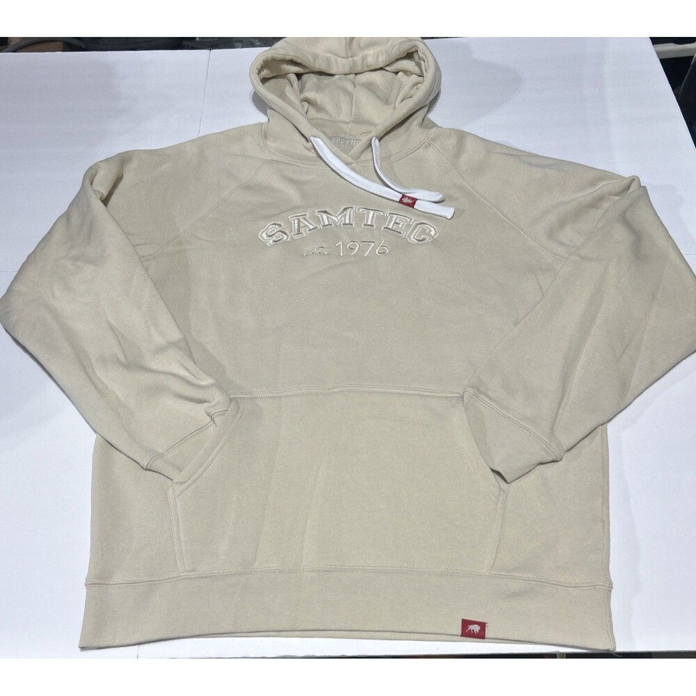 Sportiqe Samtec Est 1976 Beige Cream Pullover Hoodie Men's Size 2X XXL